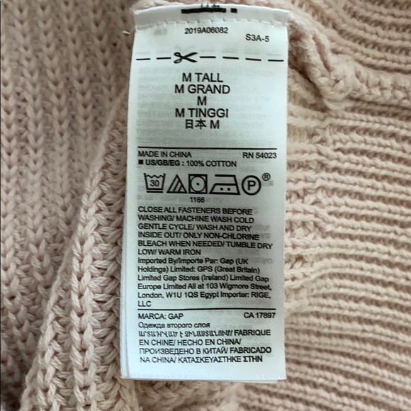 GAP Mockneck Button Shoulder Sweater TALL - Picture 6 of 6